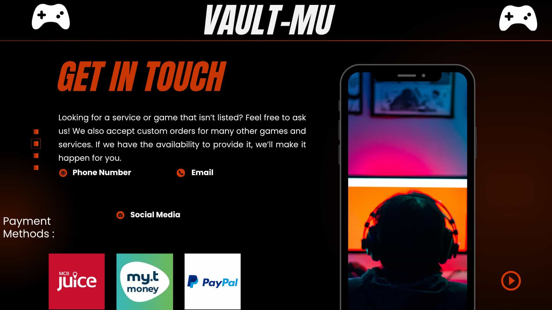 Vault Store MU - In-Game Currency & Services