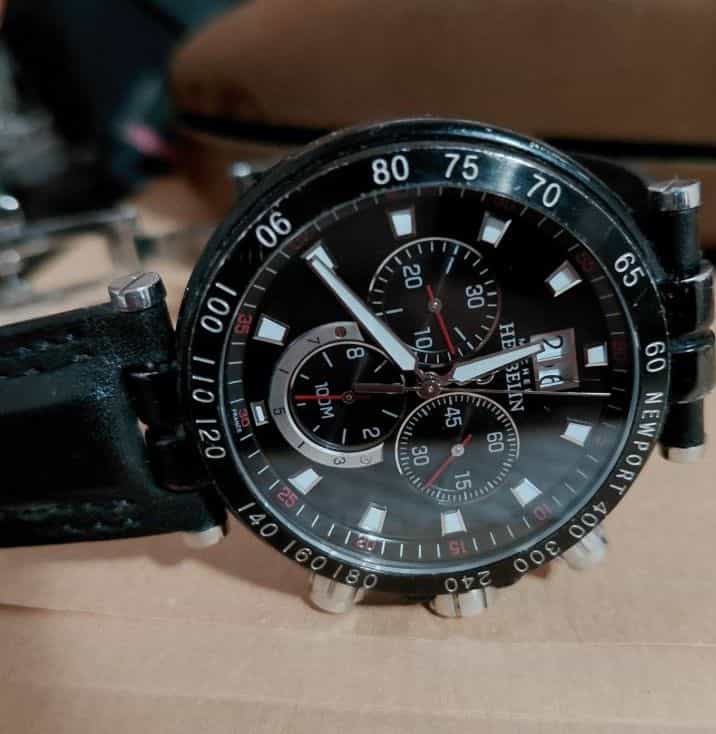 Michel Herbelin New Port Yacht Club Black Chronograph Watch