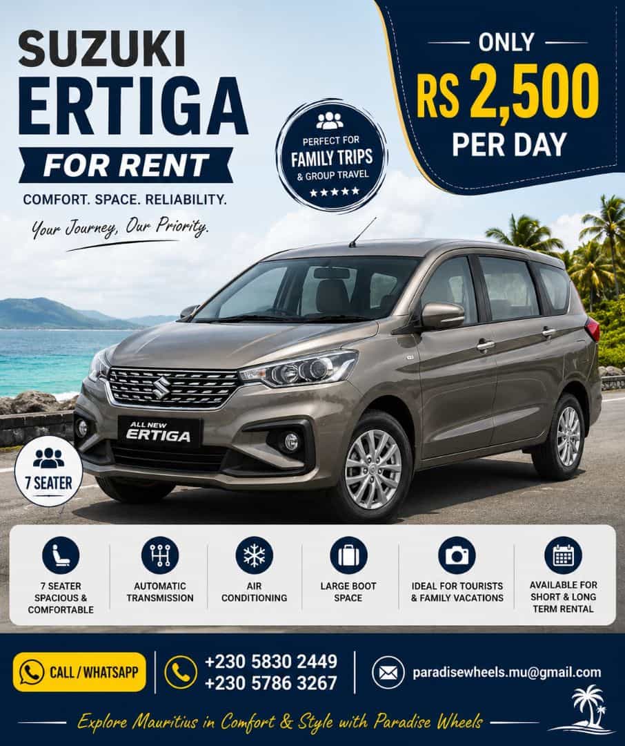 Suzuki Ertiga 7-Seater Rental
