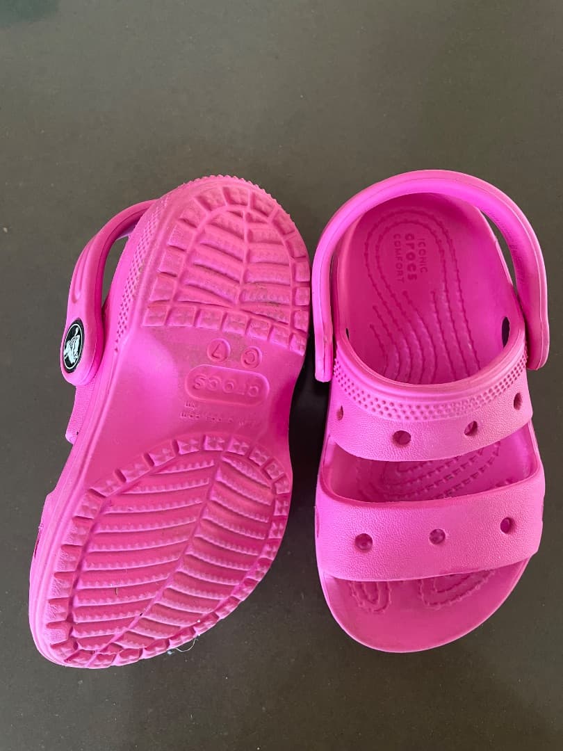 Crocs Kids Pink Clogs Size C7 (23-24) thumbnail 2