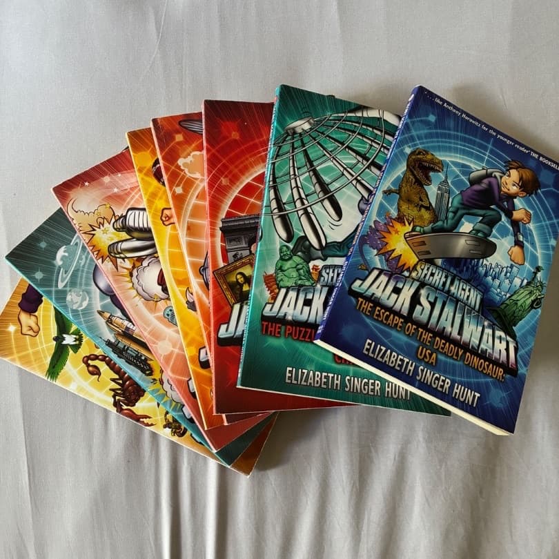 Secret Agent Jack Stalwart - 7 Book Collection by Elizabeth Singer Hunt - Image 1 of 4