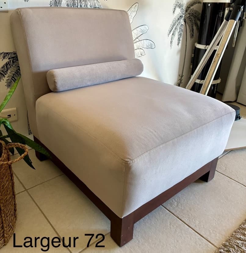 Modern Upholstered Armless Accent Chair - Image 1 of 3