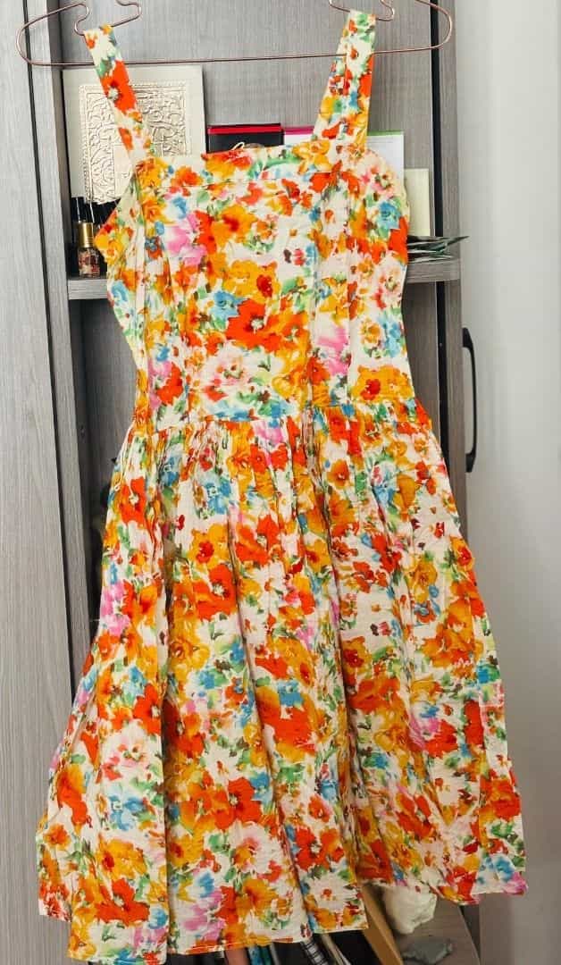Floral Print Cotton Sundress