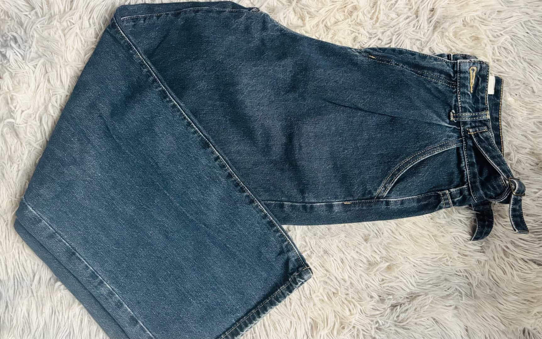 Women's Non-Stretch Dark Blue Denim Jeans