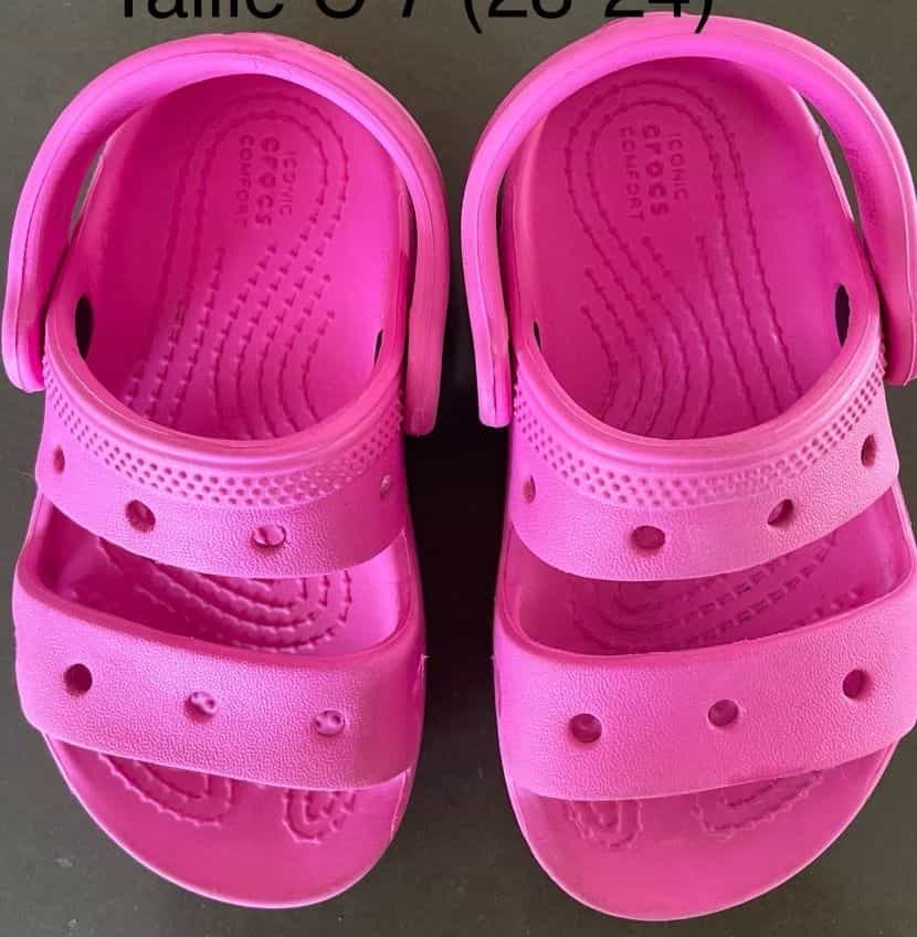 Crocs Kids Pink Clogs Size C7 (23-24)