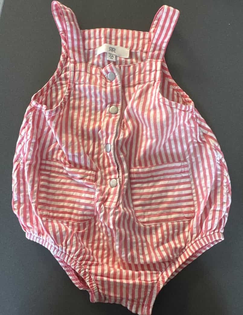 RR Striped Romper 2 Years