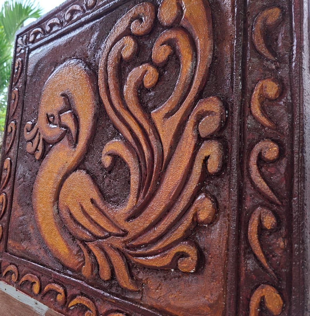 Decorative Styrofoam Wall Panel Peacock Design - Image 1 of 3