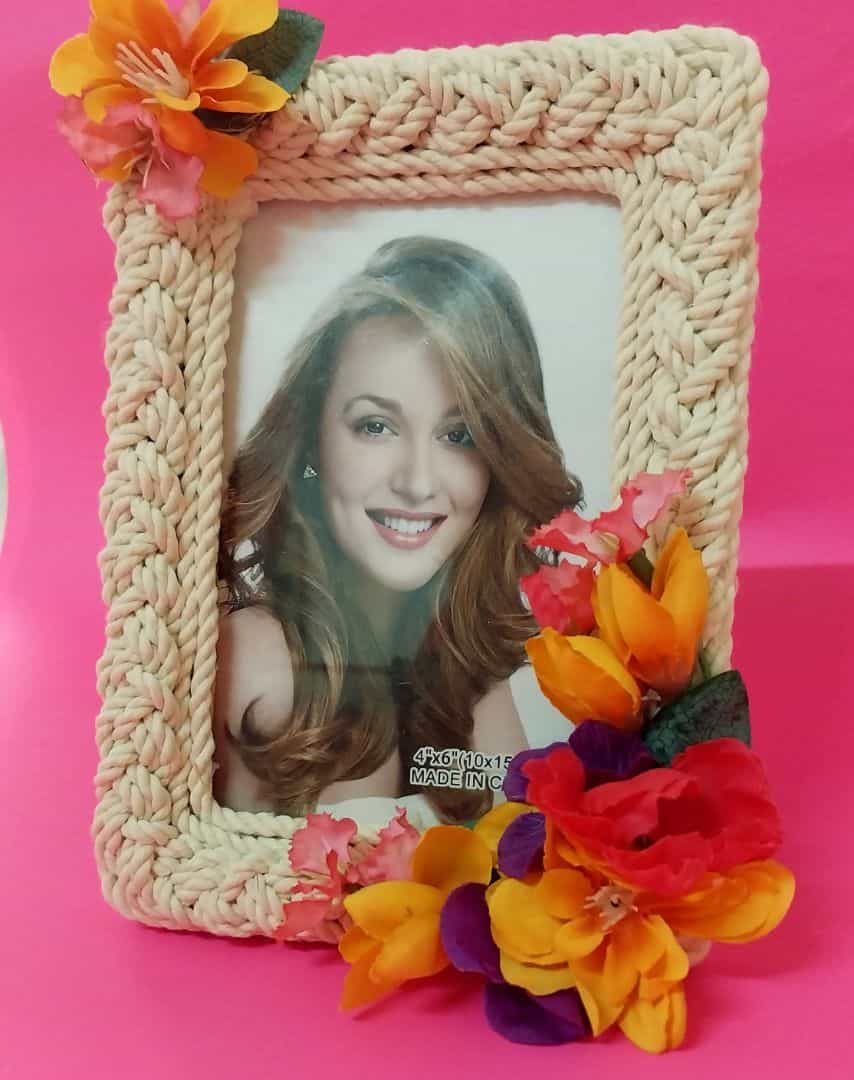 Decorative Rope Photo Frame 4x6 inch