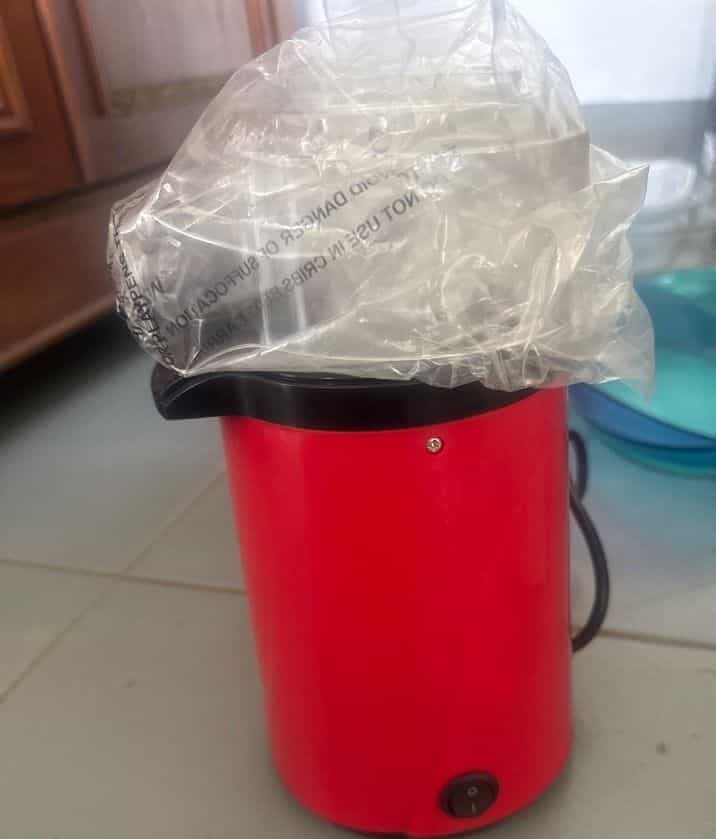 Electric Popcorn Maker Red