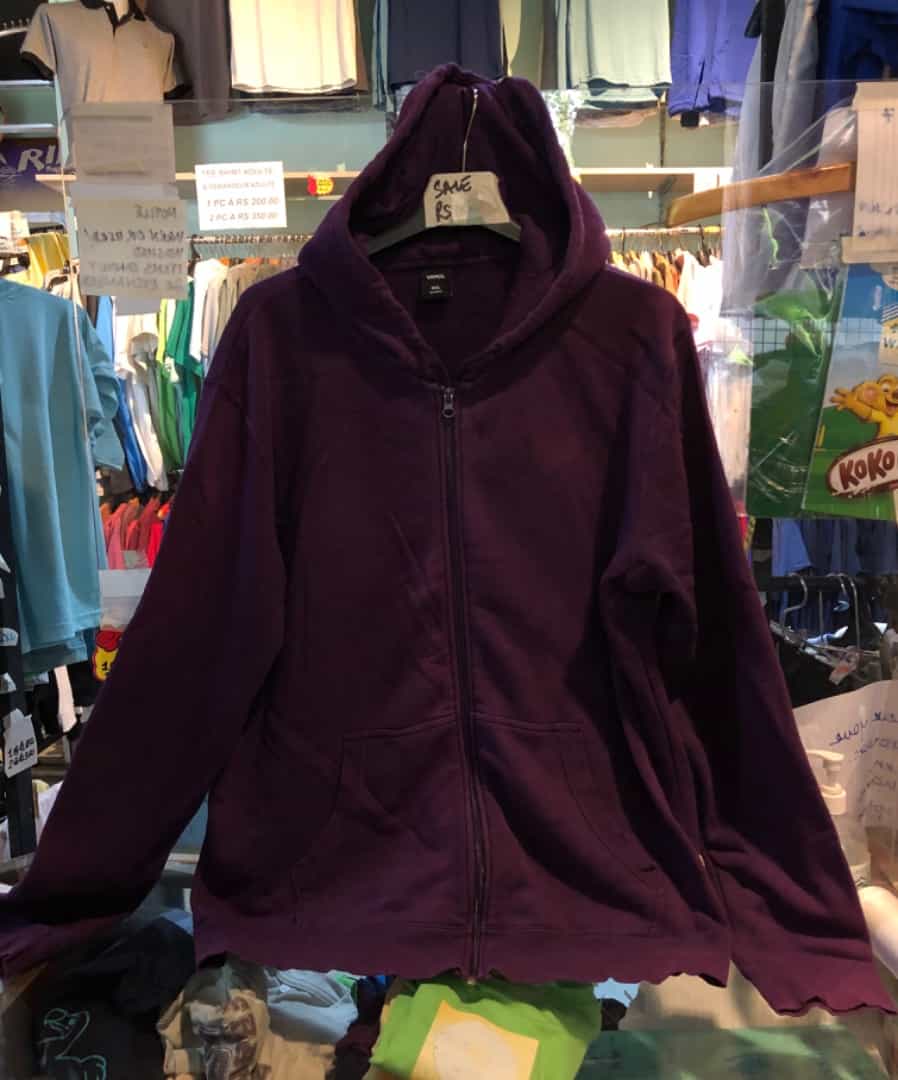 Vans Purple Zip-Up Hoodie Size XXL