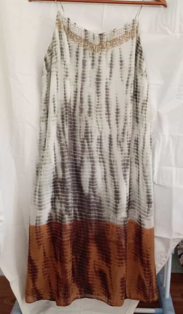 Tie-Dye Spaghetti Strap Maxi Dress